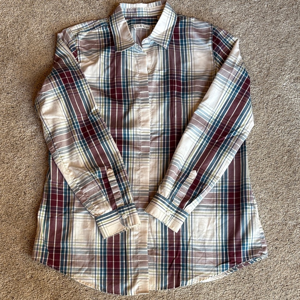 Orvis Multicolor Plaid Shirt
